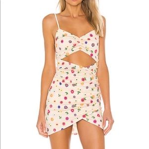 Lovers + Friends Mini Floral Cut Out Dress